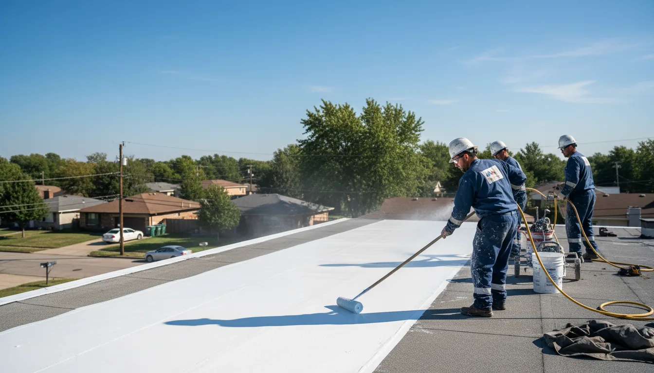 Commercial roof coating in Oregon near me